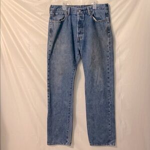 Levi 501’s Men's Straight Blue Jeans. Stained see photos.